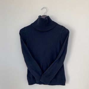 Navy blue turtle neck sweater
